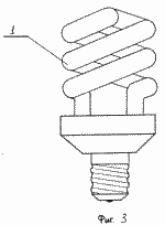 КОМПАКТНАЯ ЛЮМИНЕСЦЕНТНАЯ ЛАМПА. Патент Российской Федерации RU2095884